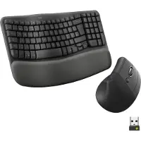 Logitech Wave & Lift Combo langaton näppäimistö ja hiiri