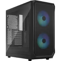 Fractal Design Focus 2 RGB Black - TG Clear Tint, ikkunallinen tornikotelo, musta