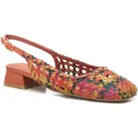 Carmela for woman. 16218502-NARANJA Shoes 162185 orange (38), Leather, 1 to 3 cm, Buckle, Casual