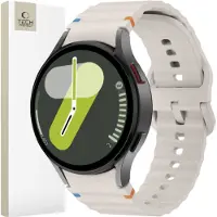 Tech-Protect TEKNISESTI SUOJATTU SILIKONINEN SPORT SAMSUNG GALAXY WATCH 4 / 5 / 5 PRO / 6 / 7 / FE STARLIGHT