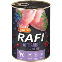 Rafi Märkäruoka koirille kanilla, mustikoilla ja karpaloilla 400 g