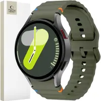 Tech-Protect SILICONE SPORT SAMSUNG GALAXY WATCH 4 / 5 / 5 PRO / 6 / 7 / FE ARMEIJANVIHREÄ