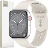 TechProtection Apple Watch Series 11/10/9/8/7/6/SE 3/SE silikoniranneke - 40mm/41mm/42mm - Tähtien valo