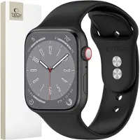 TechProtection SILICONE APPLE WATCH 6 / 7 / 8 / 9 / 10 / SE / ULTRA 1 / 2 (44 / 45 / 46 / 49 MM) MUSTA