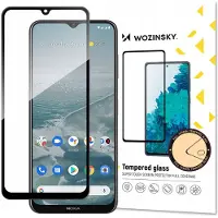 Wozinsky Super Durable Full Glue -karkaistu lasi koko näytölle, kehyksellä ja suojakuoriystävällisellä Nokia G20 -puhelimella, musta