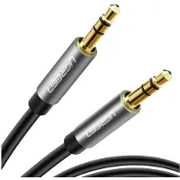UGREEN AV119 3,5 mm:n AUX-liitäntäkaapeli 1,5 m (musta)