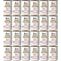 Brit Mono Protein Rabbit -märkäruoka koirille 24 x 400 g kani