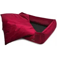 HUGGY DOGGY Luksuskoiranpeti PREMIUM viininpunainen iso peti XXL