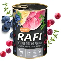 Dolina Noteci Rafi Märkäruoka koiralle Rafi naudan mahahapoista kinkulla 400 g