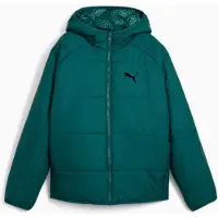 Puma REVERSIBLE PUFFER poikien hupullinen takki vihreä 68283322 koko 128