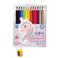 Astra papiernicze Yksisarvisen väriliidut 12 väriä + teroitin