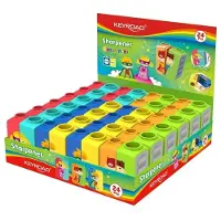 Keyroad Piirroshahmon teroitin, muovia, tupla (24 kpl)