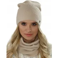 Alur LÄMMIN ALPAKA-pipo ja kauluri, BEIGE AL1 -setti