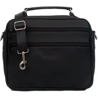 Kaletnik Miesten nahkalaukku 2 lokeroa Nahka Octane Black