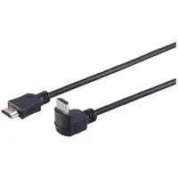 Microconnect Angled HDMI 1.4 -kaapeli jossa Ethernet, 2 m, musta