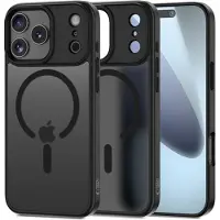 Tech-Protect iPhone 17 Pro Magmat Kotelo - MagSafe-yhteensopiva - Matta Musta