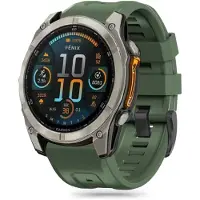 Tech-Protect SILIKONISTA VALMISTETTU GARMIN FENIX 5S / 5S PLUS / 6S / 6S PRO / 7S / 8 (43 MM) SOTILASVIHREÄ