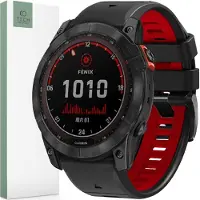 Tech-Protect ICONBAND PRO GARMIN FENIX 3 / 5X / 3HR / 5X PLUS / 6X / 6X PRO / 7X MUSTA/PUNAINEN