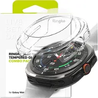 Ringke Samsung Galaxy Watch Ultra 2024/2025 Slim & Glass TPU suojakotelo näytönsuojalla - 47mm - Läpinäkyvä