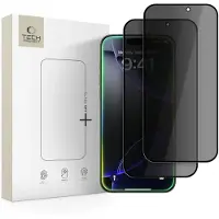 Tech-Protect iPhone 16 Pro/17/17 Pro Glass Spy+ yksityisyyden Panssarilasi - 2 kpl. - Musta