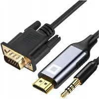CO2 VGA - HDMI -KAAPELIMUUNNIN ÄÄNISOVITIN FULL HD 60HZ 1M