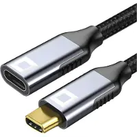CO2 USB-C-jatkokaapeli, pikalataus, USB Type C, 4K, 20 Gt/s, 100 W, 1 m
