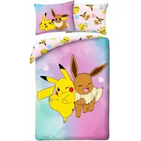 Halantex SP. z.o.o. Nuorten vuodevaatesetti 140x200 Pokemon Pikachu -mikrokuitua