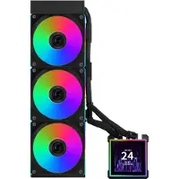 Lian Li Hydroshift II LCD-S, 360CL Wireless nestejäähdytysjärjestelmä, musta
