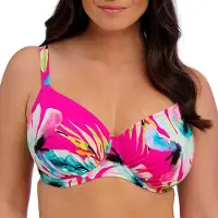 Fantasie Carabelita Uw Gathered Full Cup Bikini Top - Pink - D x 75