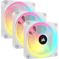 Corsair iCUE LINK QX120 RGB Valkoinen 120 mm PWM-kotelotuulettimen aloituspakkaus (3 kpl)