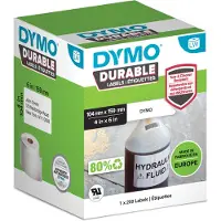 Dymo LW Durable -kestotarra 104 mm x 159 mm, 200 tarraa, valkoinen polyesteri