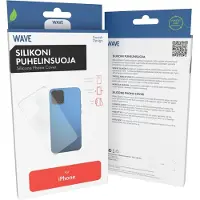 Wave Apple iPhone 16e silikonikuori, läpinäkyvä