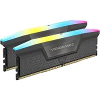 Corsair vengeance rgb 64gb 2x32gb ddr5 6000mt/s cl40-50-50-96 1.35v intel xmp & amd expo - grey
