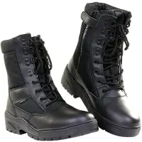 101 Inc Fostex Sniper Boots Side Zip (Color: Black, Size: 43)