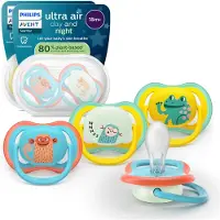 Philips Avent Ultra Air Day & Night tutti, yli 18 kk, 4 kpl, keltainen/sininen