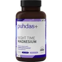 Puhdas+ Night Time Magnesium, 120kaps.