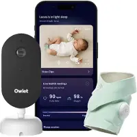 Owlet DreamSight Duo videomonitori ja älysukka, mintunvihreä