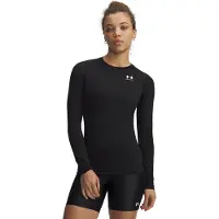 Under Armour Women's HeatGear Compression Long Sleeve Ultimate Black Kerrasto yläosat S