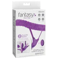 Pipedream Fantasy For Her - käytettävä, sisäänrakennetulla G-pistevibraattorilla varustettu (liila)