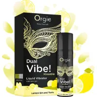 Orgie Dual Vibe - unisex nestemäinen vibraattori - Gin Tonic (15 ml)