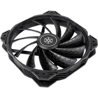 Silverstone Shark Force 160, 160mm PWM-laitetuuletin, musta