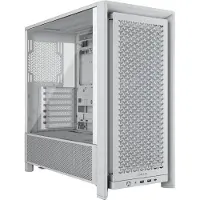 Corsair FRAME 4000D RS, Midi Tower, PC, Valkoinen, ATX, EATX, mikro ATX, Mini-ITX, Muovi, Terästä, Karkaistu lasi, Pelaaminen (CC-9011313-WW)