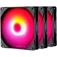Phanteks M25-140 D-RGB PWM -tuuletin, musta, 140 mm, 3 kpl