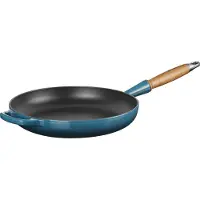 Le Creuset - Signature Paistinpannu puukahvalla 28 cm Deep Teal