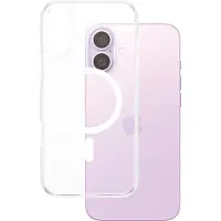 PanzerGlass HardCase Mag Safe -suojakotelo, Apple iPhone 16 Plus, kirkas