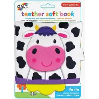 Galt Teether Soft Book Farm - Multi/patterned - ONE SIZE
