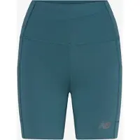 New Balance Nb Sleek Storage Race Short 6" - Green - L