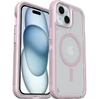 Otterbox Defender XT suojakotelo, Apple iPhone 16e/15/14/13, vaaleanpunainen / läpinäkyvä