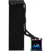 Lian Li Hydroshift II LCD‑S, 360N tuulettimeton nestejäähdytysjärjestelmä, musta