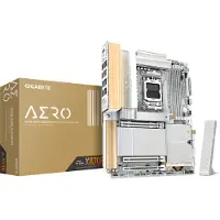 Gigabyte X870E AERO X3D Wood Silver ATX Motherboard AMD AM5 DDR5 with Wi-Fi 7 and Bluetooth 5.4 (X870E AERO X WOOD)